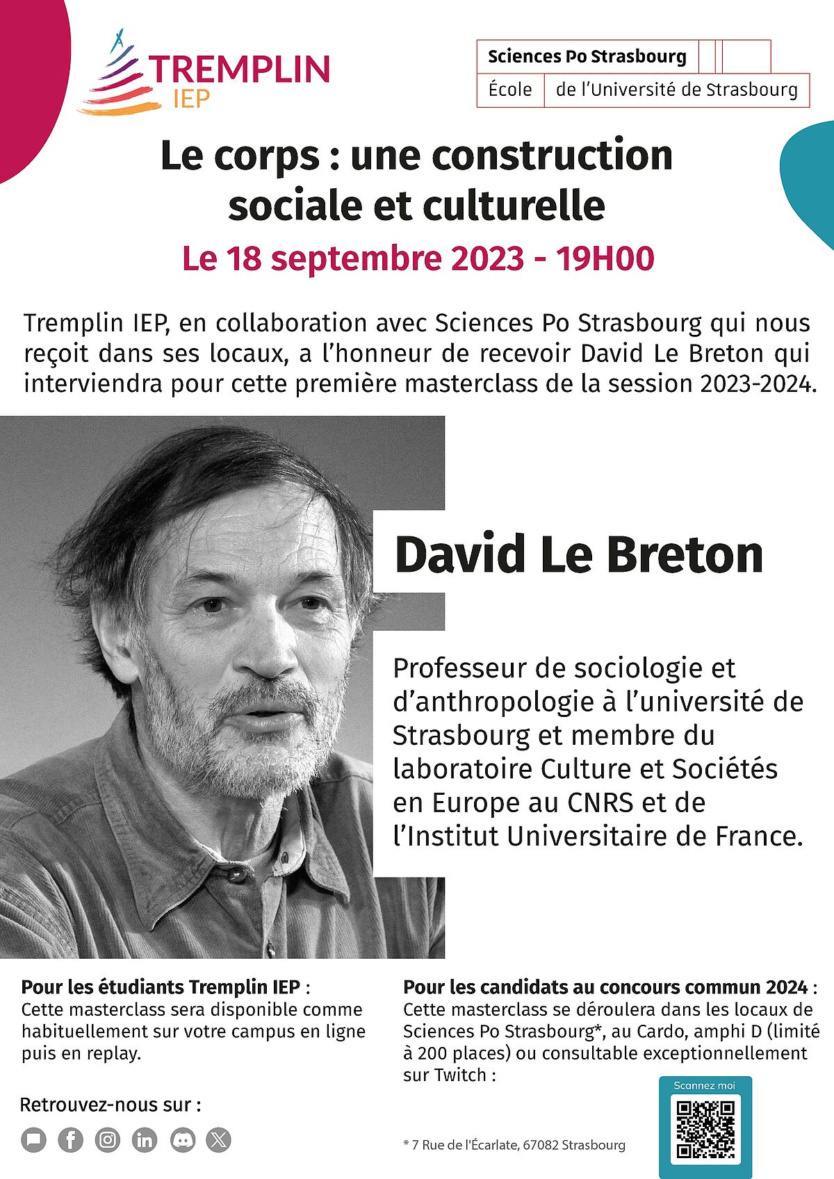 Masterclass inédite Concours commun du Réseau ScPo 2024 sur le thème